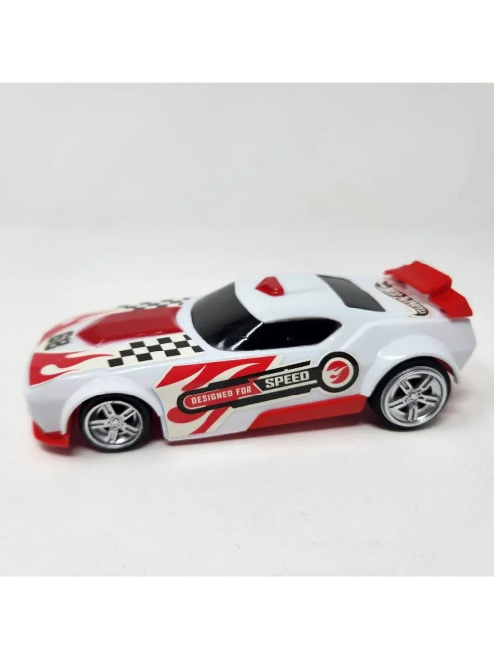 Hot Wheels Fast Racer Pullback Fast Fish White Red Rare Color Just Play Toy Car
